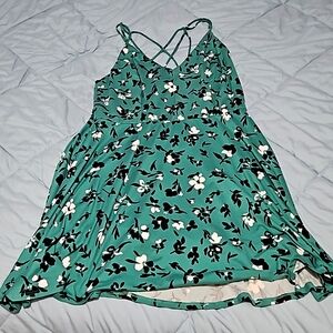 Nine Britton Green Floral Dress - Size XXL
